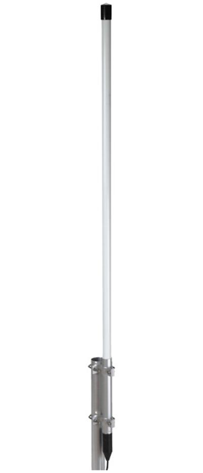 <p>
	&ndash; Base station antenna, Wide-band<br />
	&ndash; Unity-gain, Omnidirectional<br />
	&ndash; Suitable for land and marine service<br />
	&ndash; Protection from static discharges DC-Ground<br />
	&ndash; Perfect protection against the worst weather conditions<br />
	&ndash; Designed to work without Ground Plane<br />
	&ndash; Stainless steel hardwares</p>
<p>
	&ndash; Type: dipole<br />
	&ndash; Frequency range @ SWR &le; 1.5: 145-175 MHz<br />
	&ndash; Polarization: linear vertical<br />
	&ndash; Gain: 0 dBd &ndash; 2.15 dBi<br />
	&ndash; Max. Power (CW) @ 30&deg;C: 100 Watts<br />
	&ndash; Connector: N-female with rubber protection cap</p>
<p>
	&ndash; Materials: White fiberglass radome &Oslash; 28.6mm, anodized&nbsp;&nbsp;&nbsp; 6063-t5 aluminium, brass, stainless steel, copper, EPDM rubber<br />
	&ndash; Height (approx.): 1380 mm<br />
	&ndash; Weight (approx.): 1315 gr<br />
	&ndash; Mounting mast: &Oslash; 35-54 mm</p>
<p>
	PRICE &euro;150</p>
<p>
	&nbsp;</p>
