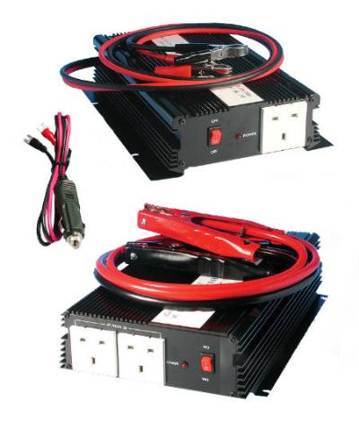 <p>
	A range of 12v or 24V 150W - 300W - 600W -&nbsp; Inverters.</p>
<p>
	Ideal for use in Caravans ,Lorries and Boats.</p>
<p>
	Used to run Laptops,TV,Radio.Chargers and Tools.</p>
<p>
	<strong>PRICES FROM &euro;50</strong></p>
