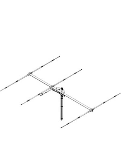 <p>
	&ndash; Base station antennas<br />
	&ndash; Directional, High-gain<br />
	&ndash; Horizontal polarization<br />
	&ndash; High power handling capability<br />
	&ndash; Elements equipped whit waterproof jointing sleeve<br />
	&ndash; Made of aluminium alloy 6063 T-832<br />
	&ndash; Type: 3 element Yagi antenna<br />
	&ndash; Frequency range: tunable from 26.5 to 30 MHz<br />
	&ndash; Gain: 8.5 dBd, 10.65 dBi<br />
	&ndash; Bandwidth @ SWR &le; 2: &ge; 1200 KHz @ 26.5 MHz<br />
	&ndash; Max. power:<br />
	1000 Watts (CW) continuous<br />
	3000 Watts (CW) short time<br />
	&ndash; Connector: UHF-female</p>
<p>
	&ndash; Materials: Aluminium, Zamak, Zinc plated steel<br />
	&ndash; Dimensions (approx.): 5942x2710x100 mm / 19.5&times;8.9&times;0.3 ft<br />
	&ndash; Weight (approx.): 4700 gr / 10.4 lb<br />
	&ndash; Mounting mast: &Oslash; 35-50 mm / &Oslash; 1.4-1.9 in</p>
<p>
	PRICE &euro;139</p>

