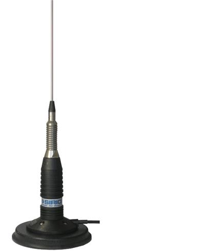 <p>
	Supplied with a strong stainless steel spring 17/7 PH tapered stainless steel whip, standard connection PL259 and 3.6 metres of RG58 cable</p>
<p>
	<strong>Key Features/Specifications:</strong></p>
<ul>
	<li>
		&nbsp;CB &amp; 10m Mobile Antenna tunable from 27 to 28.5 MHz&nbsp;</li>
	<li>
		Comes with Magmount</li>
	<li>
		Protection from static discharges DC-ground</li>
	<li>
		17/7 PH tapered stainless steel whip</li>
	<li>
		Impedance: 50 ohm unbalanced</li>
	<li>
		Radiation (H-plane): 360deg omnidirectional</li>
	<li>
		Polarization: vertical</li>
	<li>
		Bandwidth at S.W.R. 2:1: 1340 KHz</li>
	<li>
		S.W.R. at res. freq.: = 1.2</li>
	<li>
		Max. power: 300 Watts (CW) continuous 900 watts (CW) short time</li>
	<li>
		Connector: UHF-male (PL 259)</li>
	<li>
		Cable length / Type: 3.6 m / RG 58</li>
</ul>
<p>
	&nbsp;&nbsp;&nbsp;&nbsp;&nbsp;&nbsp;&nbsp;&nbsp;&nbsp;&nbsp;&nbsp; PRICE &euro;50</p>
<p>
	&nbsp;</p>
