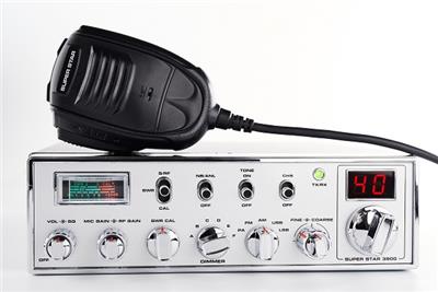 <h2>
	FEATURES</h2>
<ul>
	<li>
		CB-27 mobile radio</li>
	<li>
		Channels: 40 Multi-standard</li>
	<li>
		Modes: AM/LSB/USB/FM</li>
	<li>
		Frequencies: 26.565 to 27.99125 Mhz</li>
	<li>
		Tx power: 4W (AM/FM) 12W (SSB)</li>
	<li>
		Handheld microphone with channel change buttons (UP/Down)</li>
	<li>
		Backlit display with channel indicator and equipment functions menu</li>
	<li>
		Standing wave meter (SWR) and power</li>
</ul>
<h2>
	FUNCTIONS</h2>
<ul>
	<li>
		SWR, PWR, RX RSSI meter</li>
	<li>
		PC programmable</li>
	<li>
		SQ, ASQ function</li>
	<li>
		RF gain adjustment</li>
	<li>
		Microphone gain adjustment</li>
	<li>
		Programmable roger beep</li>
	<li>
		NB/ANL function</li>
	<li>
		Command notification by beep</li>
	<li>
		TOT function</li>
	<li>
		HI-CUT function</li>
	<li>
		Busy channel lockout</li>
	<li>
		Adjusting the screen illumination</li>
	<li>
		SWR protection</li>
	<li>
		Supply voltage protection</li>
	<li>
		VOX function</li>
	<li>
		Reception noise reduction</li>
	<li>
		Transmission noise reduction</li>
</ul>
<h2>
	SPECIFICATIONS</h2>
<ul>
	<li>
		AM/FM/SSB modulator</li>
	<li>
		Frequency Control: PLL Synthesizer</li>
	<li>
		Frequency stability: +/- 5 ppm</li>
	<li>
		Channel spacing 10 KHz</li>
	<li>
		Operating temperature: -20&ordm; to +55 &ordm;C</li>
	<li>
		Antenna impedance: 50 Ohms</li>
	<li>
		Antenna connector: UHF, SO 239</li>
	<li>
		Supply: 13.8 V DC</li>
	<li>
		Consumption: 5 A</li>
	<li>
		Dimensions: 287 (length) x 200 (width) x 61 mm (height)</li>
	<li>
		Weight: 1,500 g</li>
</ul>
<h2>
	CONTENTS</h2>
<ul>
	<li>
		CB Transceiver</li>
	<li>
		Handheld microphone with up/down</li>
	<li>
		Mounting bracket</li>
	<li>
		Microphone support</li>
	<li>
		Anti-slip pads</li>
	<li>
		Power cord</li>
	<li>
		Screws for mounting bracket</li>
	<li>
		Washers for mounting bracket</li>
	<li>
		Clamping screws</li>
	<li>
		Spare fuse (10 A, 250 V)</li>
	<li>
		Self tapping screws</li>
	<li>
		Flat washers</li>
</ul>
<p>
	PRICE &euro;225</p>
<div class="wps-pgfw-pdf-generate-icon__wrapper-frontend" style="text-align:center">
	&nbsp;</div>
<p>
	&nbsp;</p>
