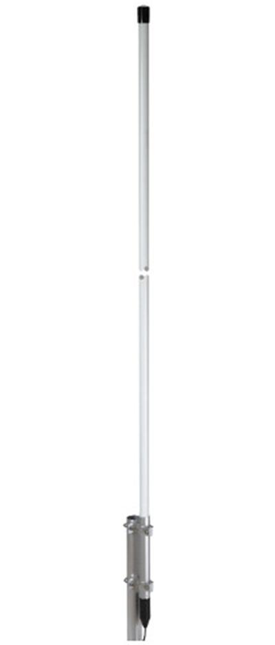 <p>
	Base station antenna,<br />
	&nbsp;Medium-gain, Omnidirectional<br />
	&nbsp;Suitable for land and marine service<br />
	&nbsp;Protection from static discharges DC-Ground<br />
	&nbsp;Perfect protection against the worst weather conditions<br />
	&nbsp;Designed to work without Ground Plane<br />
	&nbsp;Stainless steel hardwares</p>
<p>
	Type: Colinear</p>
<p>
	150-165 MHz 2740 mm high</p>
<p>
	Materials: White fiberglass radome &Oslash; 28.6mm, anodized 6063-t5 aluminium, brass, stainless steel, copper, expanded poliester disc, EPDM rubber</p>
<p>
	&nbsp;2740mm<br />
	&nbsp;Weight (approx.): from 2160 to 1950 gr<br />
	&nbsp;Mounting mast: &Oslash; 35-54 mm</p>
<p>
	PRICE &euro;175</p>
