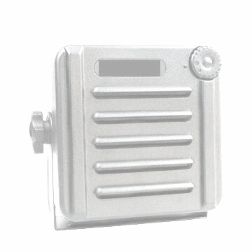 <p>
	A Waterproof external speaker (white) ideal for ouside a boat for vhf use in a salt air environment.</p>
<p>
	Comes with bracket and 2 position volume control</p>
<p>
	IP 67 rated</p>
<p>
	Specifications : 8 ohm 5 watts</p>
<p>
	Size :140mm x 100 x 140 mm</p>
<p>
	Weight :435 gr</p>
<p>
	&nbsp;</p>
<h3>
	PRICE &euro;35</h3>
<p>
	&nbsp;</p>
