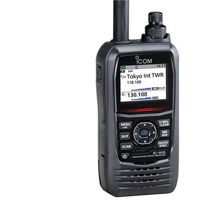 <p>
	&nbsp;</p>
<p>
	<strong>IC-R15 Communications Receiver</strong></p>
<p>
	The IC-R15 is a handheld communications receiver that allows you to listen to various radio signals including aviation and Amateur and marine between 108 - 500 MHz in AM/FM modes. It also allows you to listen to radio broadcasting between 76-108 MHz (WFM). This receiver features an intuitive user interface making it easy even for beginners who want to get straight on to listen to what is on the air. Equipped with various other functions including simultaneous reception of two signals and high-speed scanning the IC-R15 will also satisfy the more experienced enthusiasts who already enjoy receiving and listening to radio signals.</p>
<p>
	<b>Dualwatch Operation</b><br />
	The Dualwatch function* enables receiving various signals at the same time. While receiving on A Band, it is possible to scan B Band, so you never miss a chance to capture signals. For example, you could listen and receive on the movements of two different aircraft at the same time.<br />
	<small>* Simultaneously receive VHF/VHF, UHF/UHF, and VHF/UHF band combinations. </small></p>
<p>
	<b>Large Colour LCD with Simple Icon Menu </b><br />
	The IC-R15&rsquo;s large colour LCD provides excellent visibility for all the information displayed. Together with the graphical icon menu, this make the IC-R15 extremely intuitive to use and easy to understand the displayed received information, broadcasting station, airport names and so on.</p>
<p>
	<b>Simple Mode</b><br />
	Frequencies are registered by category in simple mode. You can receive signals by simply selecting the frequency that you want to listen to. By registering frequencies that are often listened as favourites, it is possible to access them more easily.</p>
<p>
	<b>Intuitive user interface for ease of use.</b><br />
	The multifunction key supports smooth access and selection of each function. Together with the frequently used SCAN and SKIP keys that are allocated independently provide ease of operation. Add the highly visible colour display provides intuitive operation and you have all the tools to quickly identify your target signal.</p>
<p>
	<b>Save your Audio to a microSD Card</b><br />
	A built-in recording function enables simultaneous recording of two signals and saves the received audio on a microSD card as a WAV file. Even if you miss the audio, the recorded audio can be played back on the IC-R15 or on your PC. Information such as frequency, mode, S-meter, and time (user setting) can also be recorded with the audio and so you can find out later when the audio was recorded.</p>
<p>
	<b>Built-in Bluetooth Function</b><br />
	The built-in Bluetooth function removes the inconvenience of cabling headsets and earphones, allowing you to concentrate on your scanning.<br />
	<small>*Bluetooth connection has not been tested for all Bluetooth compatible devices with this product. This does not guarantee that all devices will work with this product. </small></p>
<p>
	<b>IPX7 Waterproof Construction </b><br />
	The IC-R15 features IPX7* waterproofing and pro-grade construction so it can be used in outdoors at airports, around the coast or out when the weather isn&#39;t so good.<br />
	<small>* Submersible in 1 m depth of water for 30 minutes. </small></p>
<p>
	<b>High Speed Scanning of 150 Channels per Second</b><br />
	A built-in High-Speed Scan of 150 channels per second (in VFO mode) allows you to quickly capture radio signals.</p>
<p>
	<i>Various Scan Functions Include</i><br />
	?Full Scan?Band Scan ?Program Scan?Auto Memory Write Scan ?Memory Scan?Skip Scan?Tone Scan ?Link Scan ?Group Scan?Group Link Scan?Favourite Channel Scan</p>
<p>
	<b>Receiving Only Audio Signal*</b><br />
	The VSC (Voice Squelch Control) function automatically skips undesired signals such as control signals, unmodulated signals, and receiving only voice communication in scanning. You can use the VSC together with various other signalling functions.<br />
	<small>*In FM / FM-N mode</small></p>
<p>
	<b>Chargeable with a USB Type-C Cable</b><br />
	The USB Type-C&trade; terminal on the side of the IC-R15 enables you to charge from an external battery even if the internal battery runs out.</p>
<p>
	<b>Operation Time</b><br />
	Approximately 13 hours* of operating time is provided with the BP-278 Lithium-ion battery pack.<br />
	<small>*AF10% distortion with external speakers (8 &Omega; load) </small></p>
<p>
	&nbsp;</p>
<p>
	<b>Other Features</b><br />
	&bull; USB/SD storage<br />
	&bull; Power Save function<br />
	&bull; Auto power OFF function<br />
	&bull; Battery level display function<br />
	&bull; Key lock function<br />
	&bull; Monitor function (Cancelling squelch)<br />
	&bull; CTCSS, DTCS with reverse tone squelch function<br />
	&bull; Frequency shift function<br />
	&bull; Auto squelch function<br />
	&bull; Selectable tuning steps (13 Types)<br />
	&bull; Squelch monitor function<br />
	&bull; RF attenuator<br />
	&bull; ANL function<br />
	&bull; Temporary skip function</p>
<p>
	&nbsp;</p>
<p>
	&nbsp;PRICE &euro;529</p>
<p>
	&nbsp;</p>
<p>
	&nbsp;</p>
<p>
	&nbsp;</p>
<p>
	&nbsp;</p>
<p>
	&nbsp;</p>
<p>
	&nbsp;</p>
<p>
	&nbsp;</p>
<p>
	&nbsp;</p>
<p>
	&nbsp;</p>
