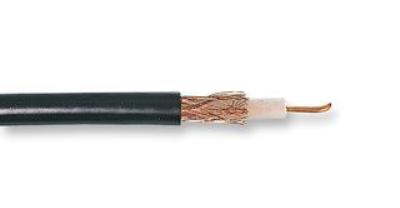 <p>
	Top quality Black 50 ohm coaxial cable with 95% braid, mutli-strand centre core.&nbsp;</p>
<ul>
	<li>
		Impedance: 50 Ohms</li>
	<li>
		Core: 19 X 0.28mm</li>
	<li>
		Colour: Black</li>
	<li>
		Foam PE</li>
	<li>
		Velocity factor 0.85</li>
</ul>
<p>
	Loss per 100m&nbsp;&nbsp; per dB</p>
<p>
	30 MHz &nbsp;&nbsp;&nbsp;&nbsp; 5.2 db</p>
<p>
	50 Mhz&nbsp;&nbsp;&nbsp;&nbsp;&nbsp; 6.3 db</p>
<p>
	100 Mhz&nbsp;&nbsp;&nbsp;&nbsp; 8.91db</p>
<p>
	200 Mhz&nbsp;&nbsp;&nbsp;&nbsp; 12.83 db</p>
<p>
	400 Mhz &nbsp;&nbsp;&nbsp; 18.62db</p>
<p>
	600 Mhz&nbsp;&nbsp;&nbsp; 23.25 db</p>
<p>
	800 Mhz&nbsp;&nbsp;&nbsp; 27.72 db</p>
<p>
	1000Mhz &nbsp; 31.24db</p>
<p>
	&nbsp;</p>
<p>
	Supplied in multiples of 5 metres length</p>
<p>
	&nbsp;</p>
<p>
	<strong>PRICE PER METRE &euro;1.50</strong></p>
<p>
	<strong>PRICE PER 100 METRE ROLL &euro;125</strong></p>
<p>
	<strong>ALSO AVAILABLE 7MM PL259 PLUGS&nbsp; &euro;2.00 EACH</strong></p>
