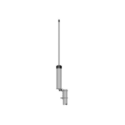 <p>
	<b>Specifications:</b><br />
	Type = 3/4 Wave Coax J-Pole<br />
	Impedance = 50 Ohms Unbalanced<br />
	Radiation (H-Plane) = 360 degrees Omnidirectional<br />
	Radiation (E-Plane) = Beamwidth at -3 dB = 60 degrees<br />
	Polarization = Vertical<br />
	Gain = 2 dBd - 4.15 dBi<br />
	Bandwidth at SWR 2:1 = 33.5 MHz<br />
	SWR at res.freq = Max Power = 200 Watts<br />
	Feed System / Position = Gamma Match / Base<br />
	Connector = N - Female<br />
	Wind Load / Resistance = 25 N at 150 Km/h / 180 Km/h<br />
	Height = 588 mm<br />
	Weight = approx 450 grams<br />
	Mounting Mast = 35 - 42 mm</p>
<p>
	PRICE &euro;50</p>
