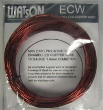 <p>
	50 metres of enamelled copper wire 1.6mm.</p>
<p>
	PRICE &euro;25.00</p>
