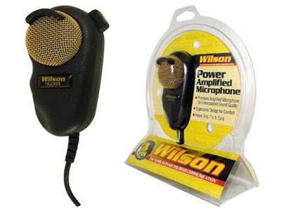 <h4>
	The Wilson Amplified Power Microphone is a high quality mic suitable for any cb.</h4>
<ul class="product_details">
	<li>
		Uses standard 9 volt battery (not included)</li>
	<li>
		Ergonomic design for comfort</li>
	<li>
		Heavy-duty 7-1/2&#39; cord</li>
	<li>
		Clamshell</li>
</ul>
